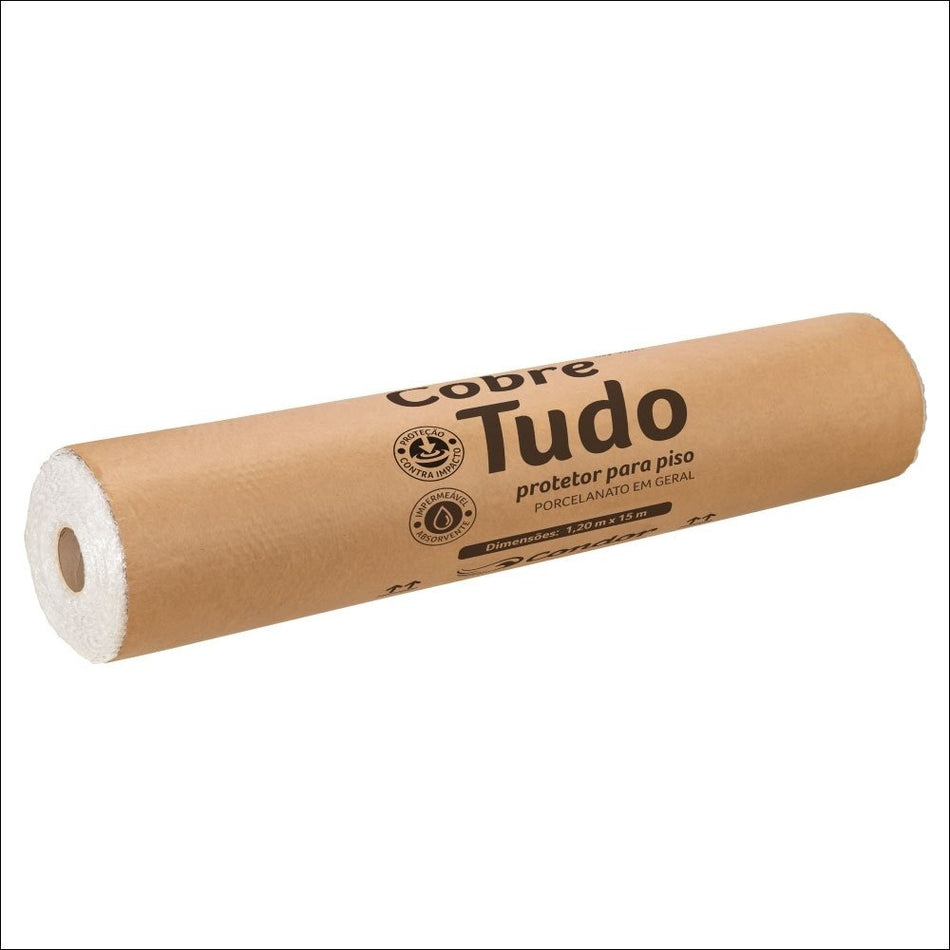PROTECAO P/PISO 1,20X15M PAPEL - KRAFT C/PLASTICO BOLHA - 1089 - BOBINA