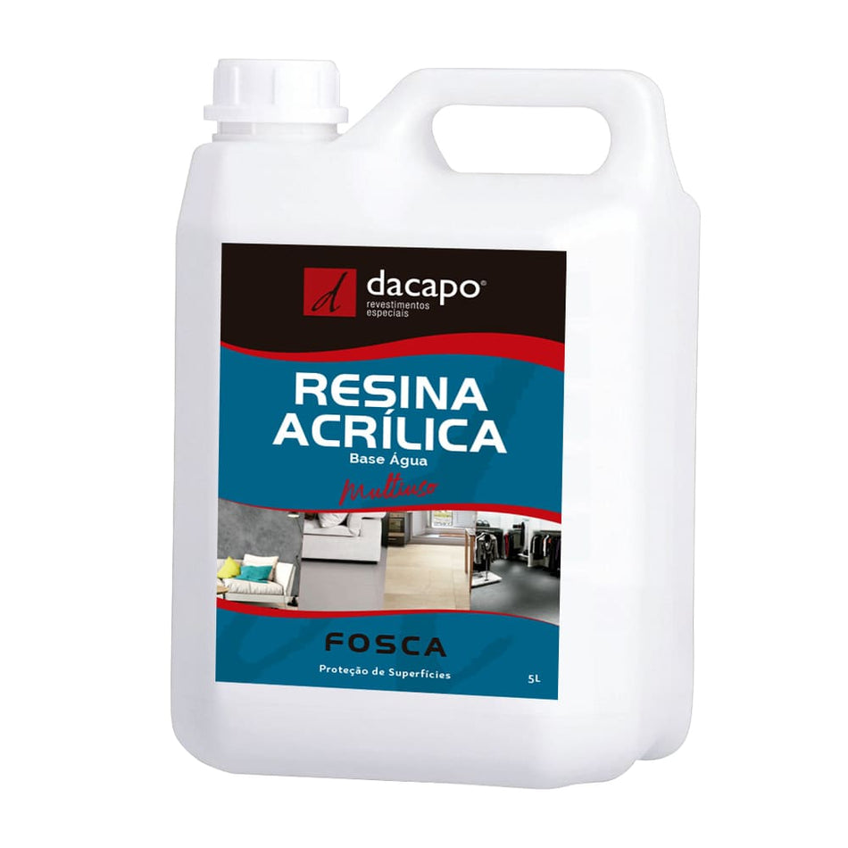 Resina Acril. Fosca P/Acabamento Piso Cimento Queimado 5,0L Interno