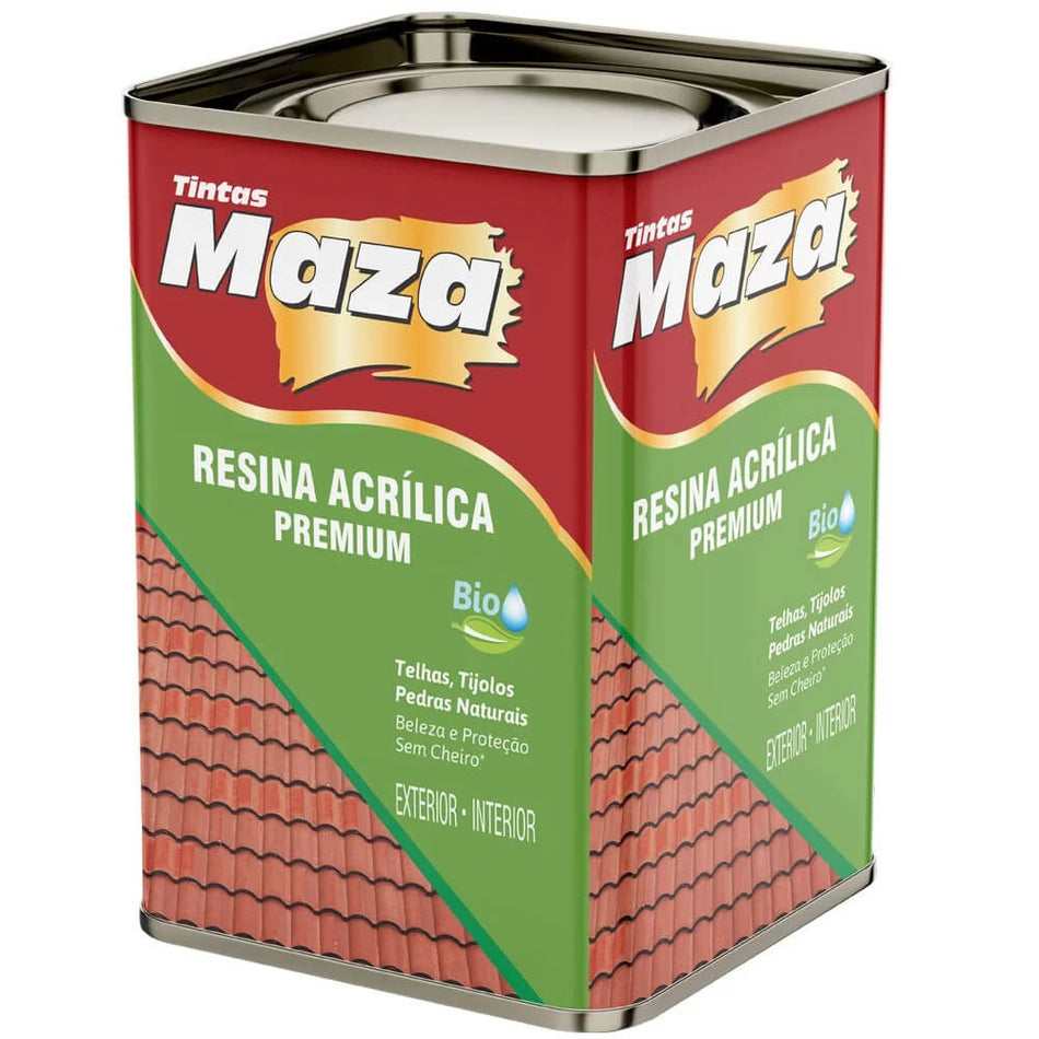 Resina Acrilica 18L Maza Brilhante - Base Agua - Incolor