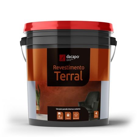 Revestimento Terral 4Kg Branco - Interior/Exterior