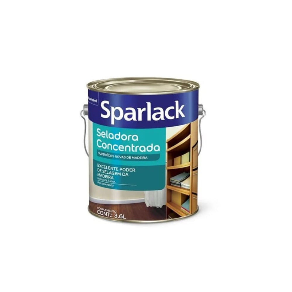 Seladora Concentrada Para Madeira Base Agua Sparlack 3,6 Litros