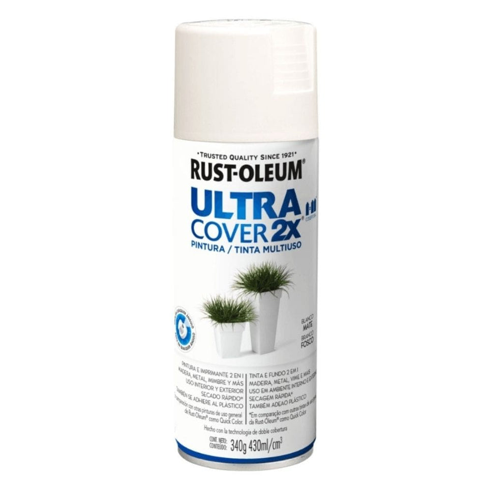SPRAY BRANCO FOSCO - USO GERAL - ULTRA COVER 2X