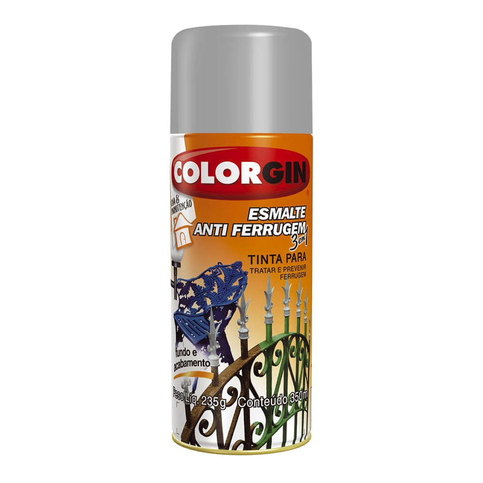 Spray Esmalte Antiferrugem Platina