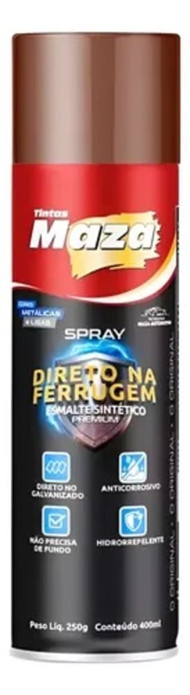SPRAY ESMALTE DIRETO NA FERRUGEM MARROM