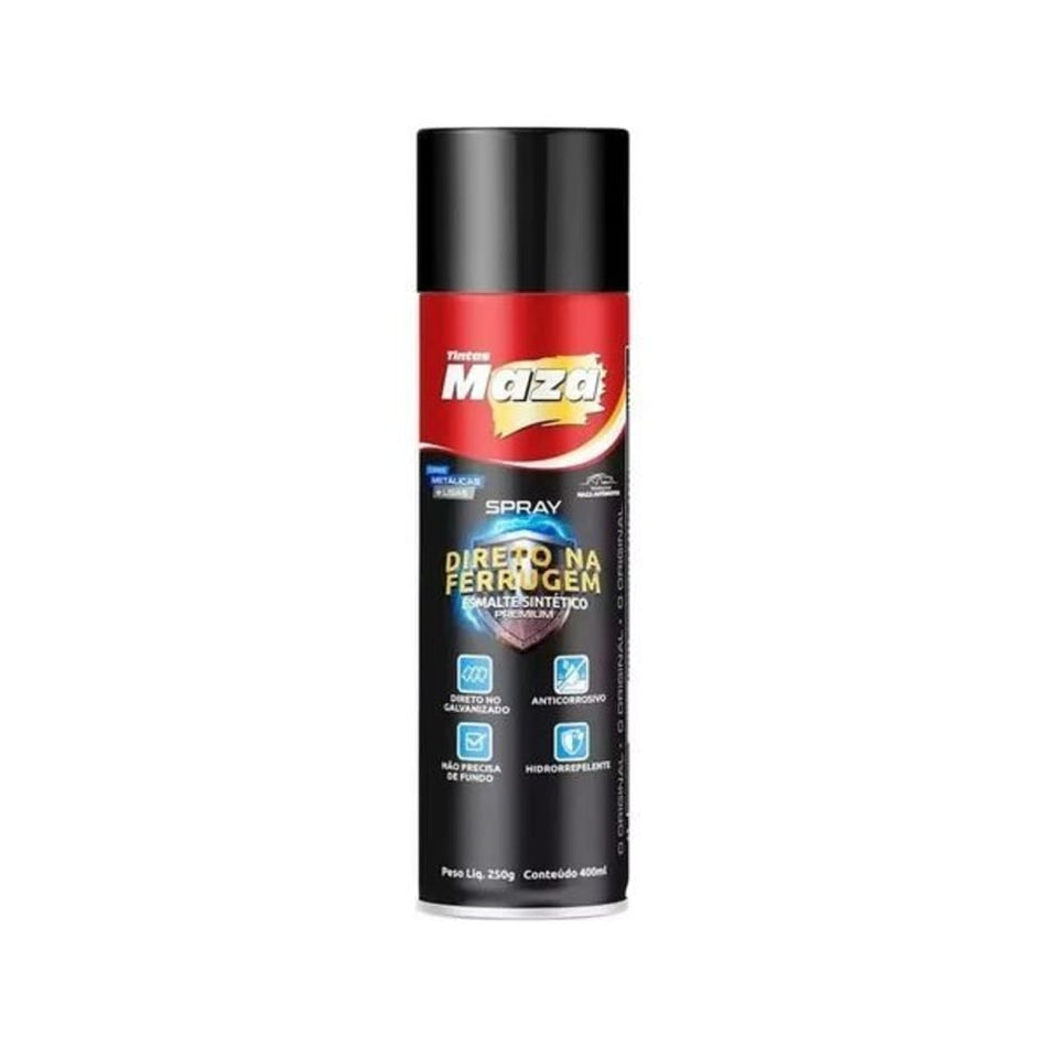 SPRAY ESMALTE DIRETO NA FERRUGEM PRETO
