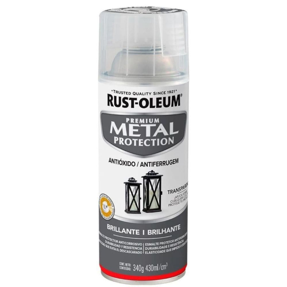 SPRAY METALICO TRANSPARENTE BRILHANTE - METAL PROTECTION