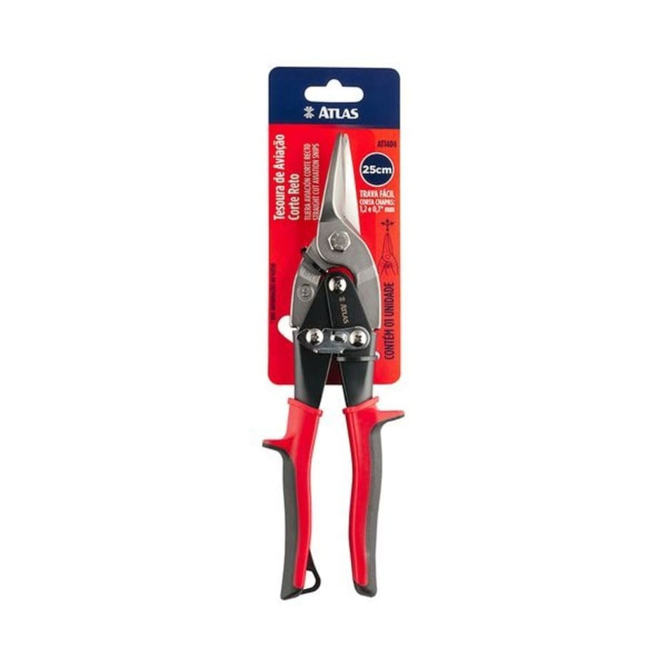 TESOURA DE AVIACAO CORTE RETO 25CM - AT1404