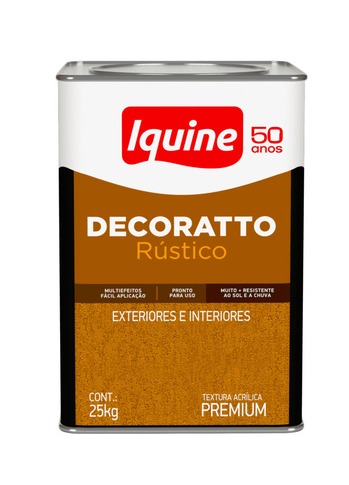 Texturato 25Kg Rustico Branco - Decoratto