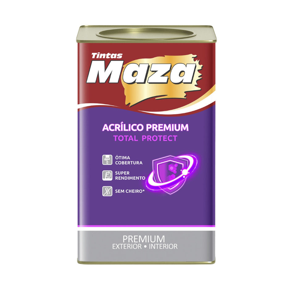 Tinta Acrilica Acetinada Premium Maza Hospitalar 18L Branco