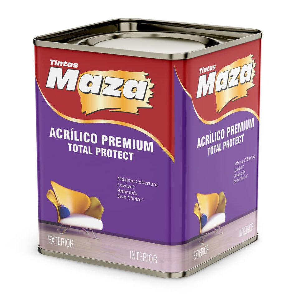 Tinta Acrílica Acetinado Branco Maza 18 Litros