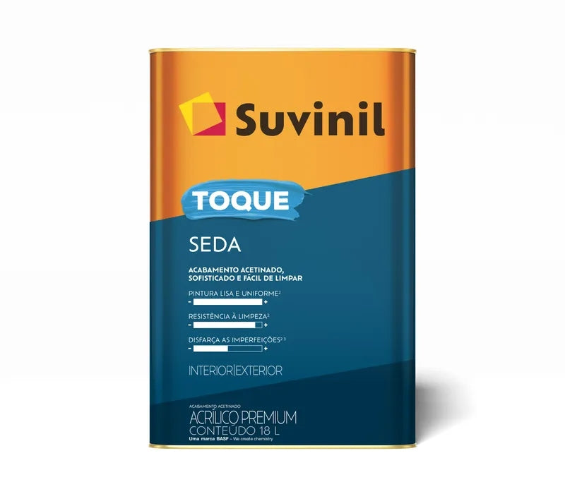 Tinta Acrilica Premium Suvinil Toque Seda 18L Branco