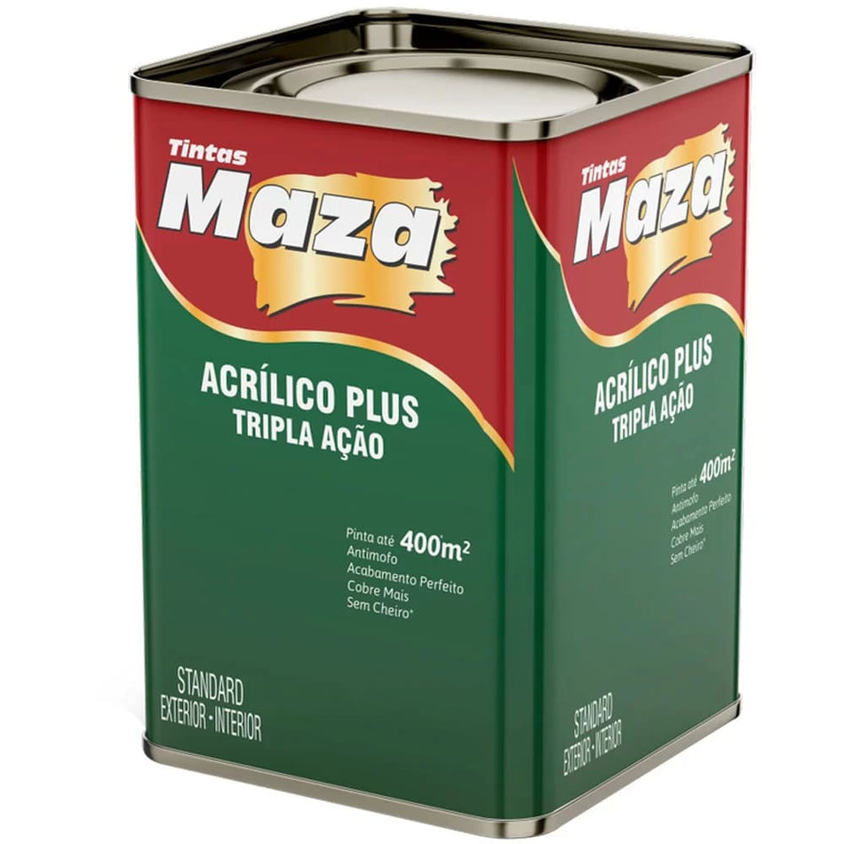 Tinta Acrilica Semibrilho Maza Plus 18L Palha