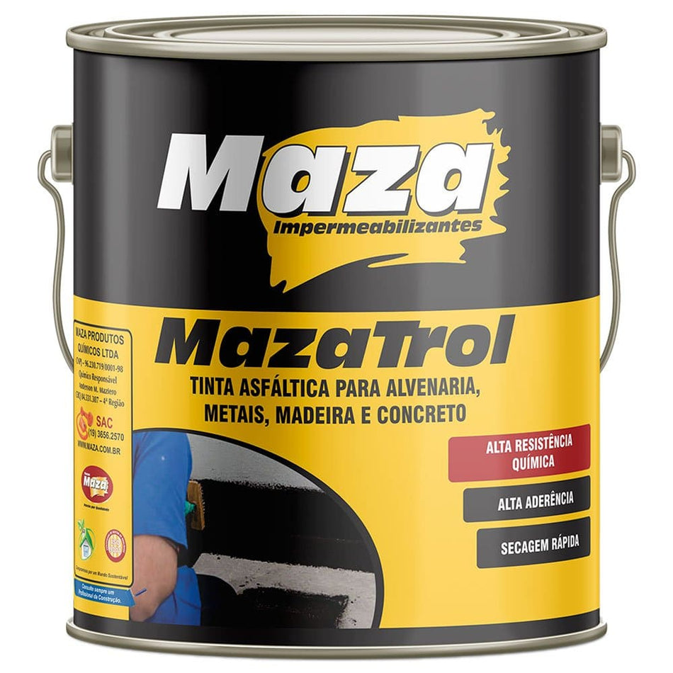 Tinta Asfáltica Impermeabilizante Maza 3,6 Litros