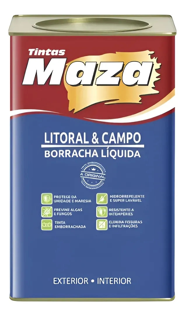 Tinta Emborrachada Maza 18L Litoral e Campo Branco