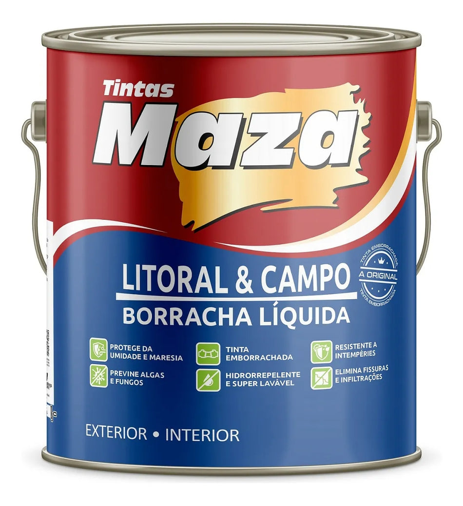 Tinta Emborrachada Maza 3,6L Litoral e Campo Nanquim