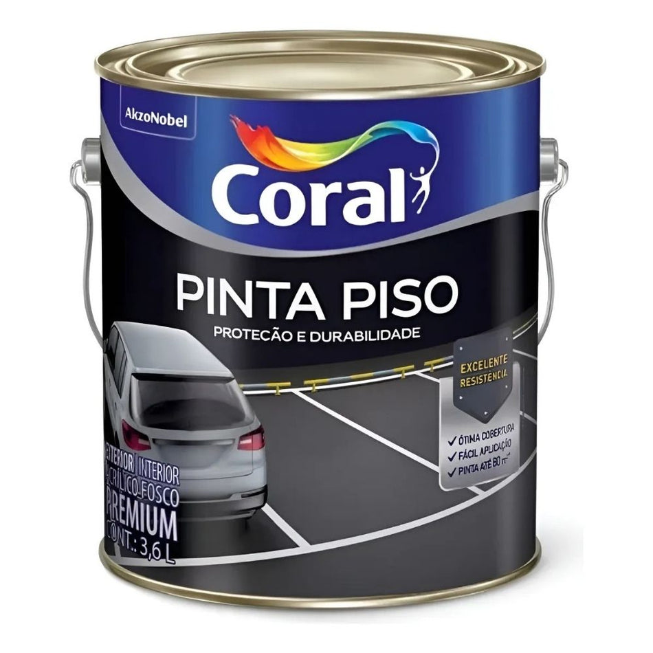 Tinta Piso Premium Coral Pinta Piso 3,6L