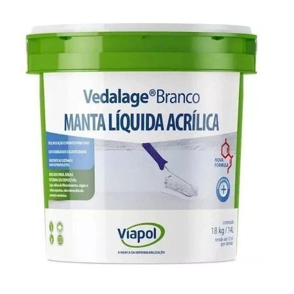 Vedalage Branco Manta Líquida Viapol 3,6Kg