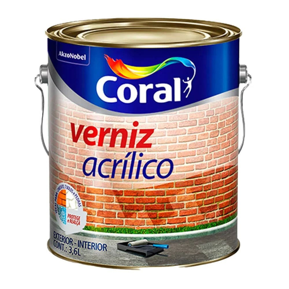 Verniz Acrílico Coral 3,6L