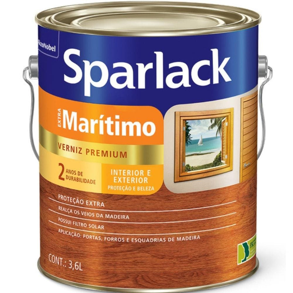 Verniz Extra Marítimo Brilhante Sparlack 3,6 Litros