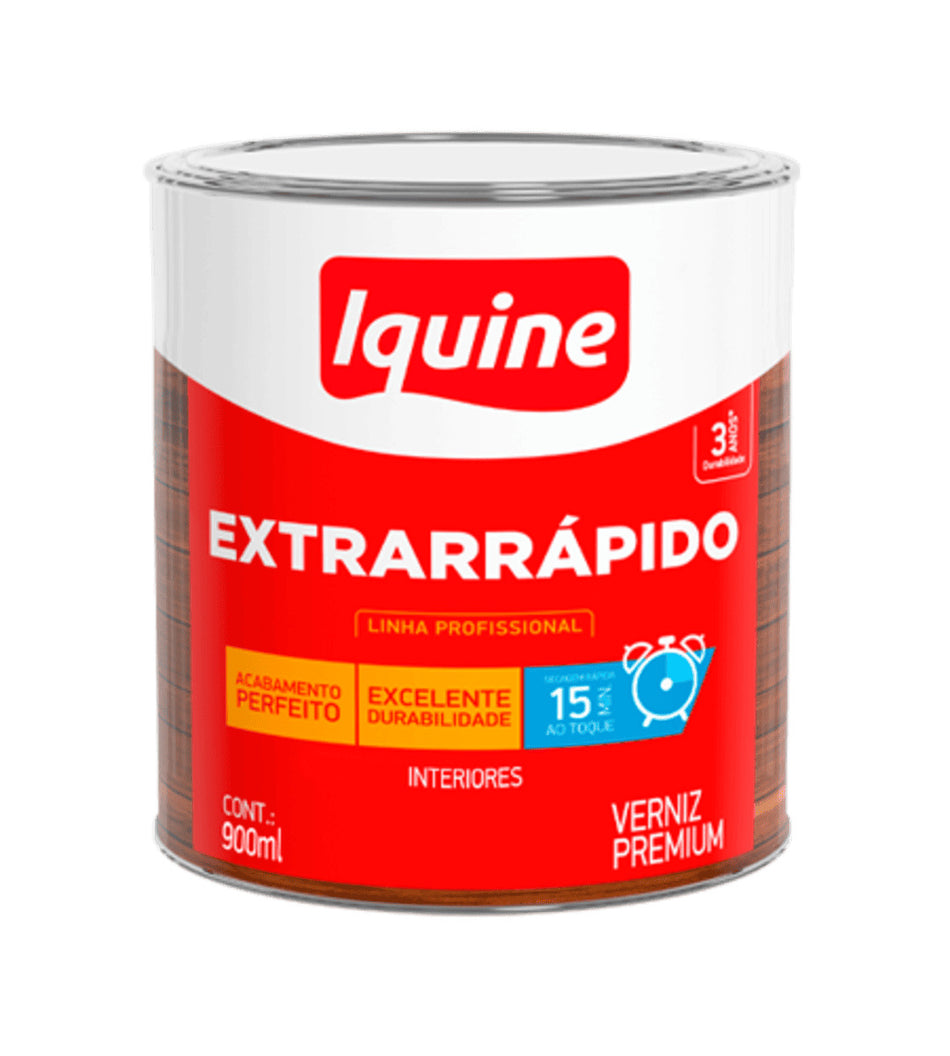 Verniz Extrarrapido Brilhante 0,9L Incolor - Interior