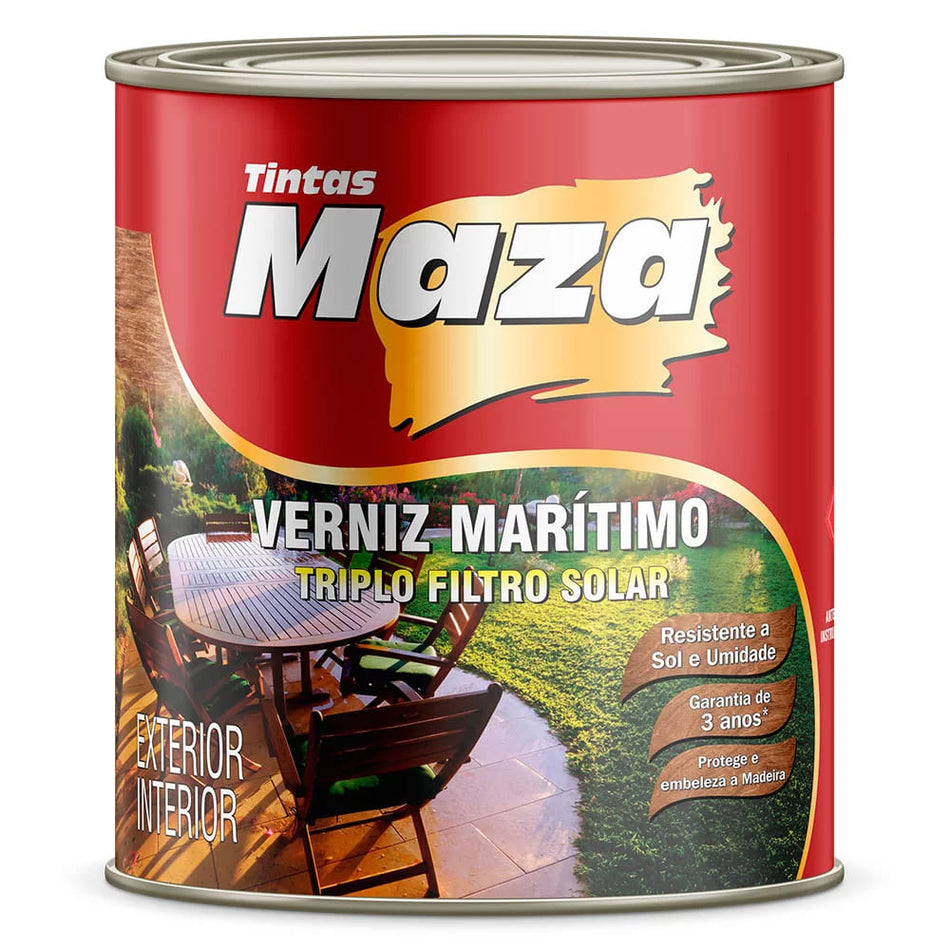 Verniz Filtro Solar Brilhante 0,9L Maza