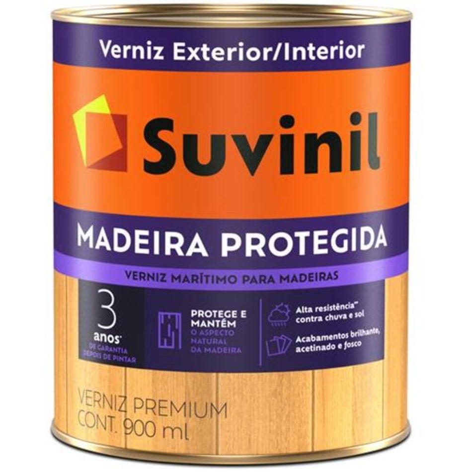 Verniz Marítimo Brilhante 0,9L Madeira Protegida - Suvinil