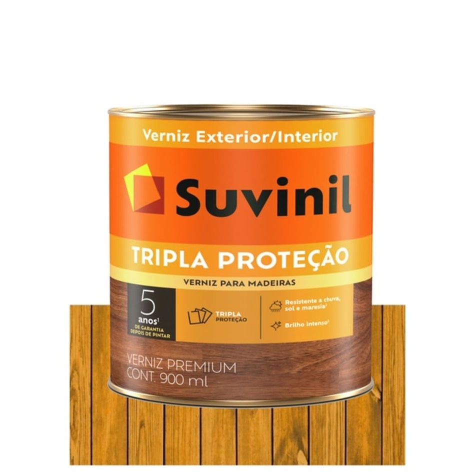 Verniz Premium Filtro Solar Brilhante 0,9L Tripla Proteção Suvinil