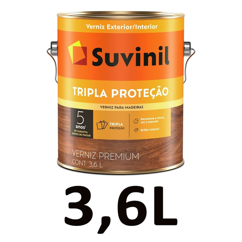 Verniz Premium Filtro Solar Brilhante 3,6L Tripla Proteção Suvinil