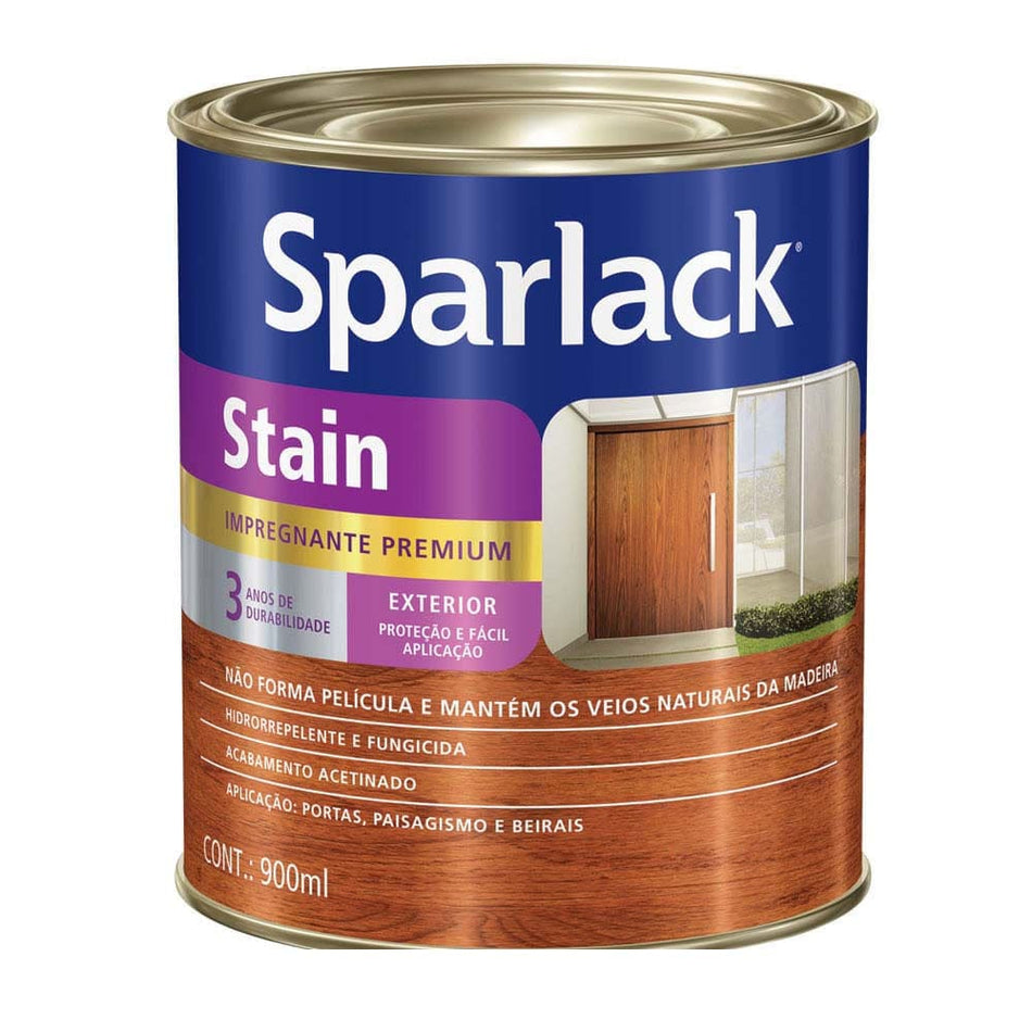 Verniz Stain Acetinado Natural Sparlack 900Ml