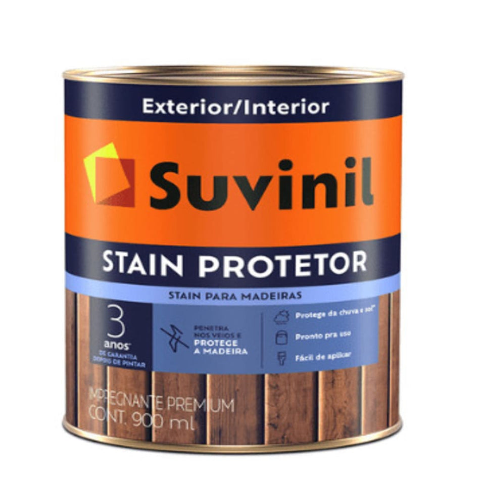 Verniz Stain Acetinado Suvinil 900ml Mogno